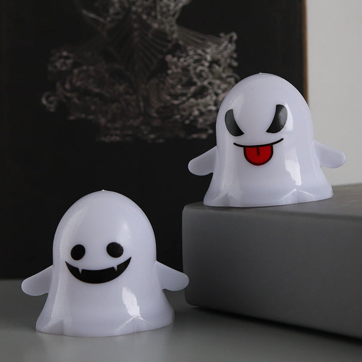 Ghost LED Lights: Colorful Halloween Glow Decor