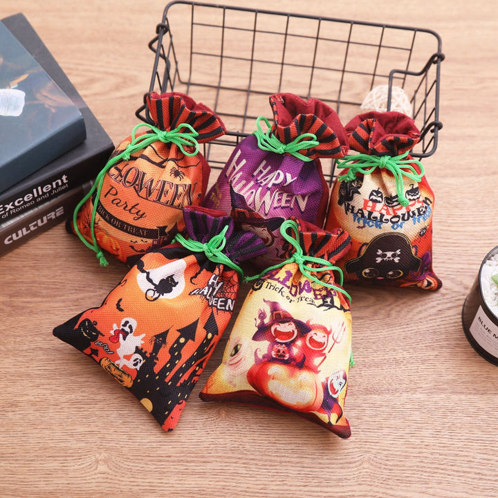 Halloween Candy Bags With Drawstring Treats for Kids