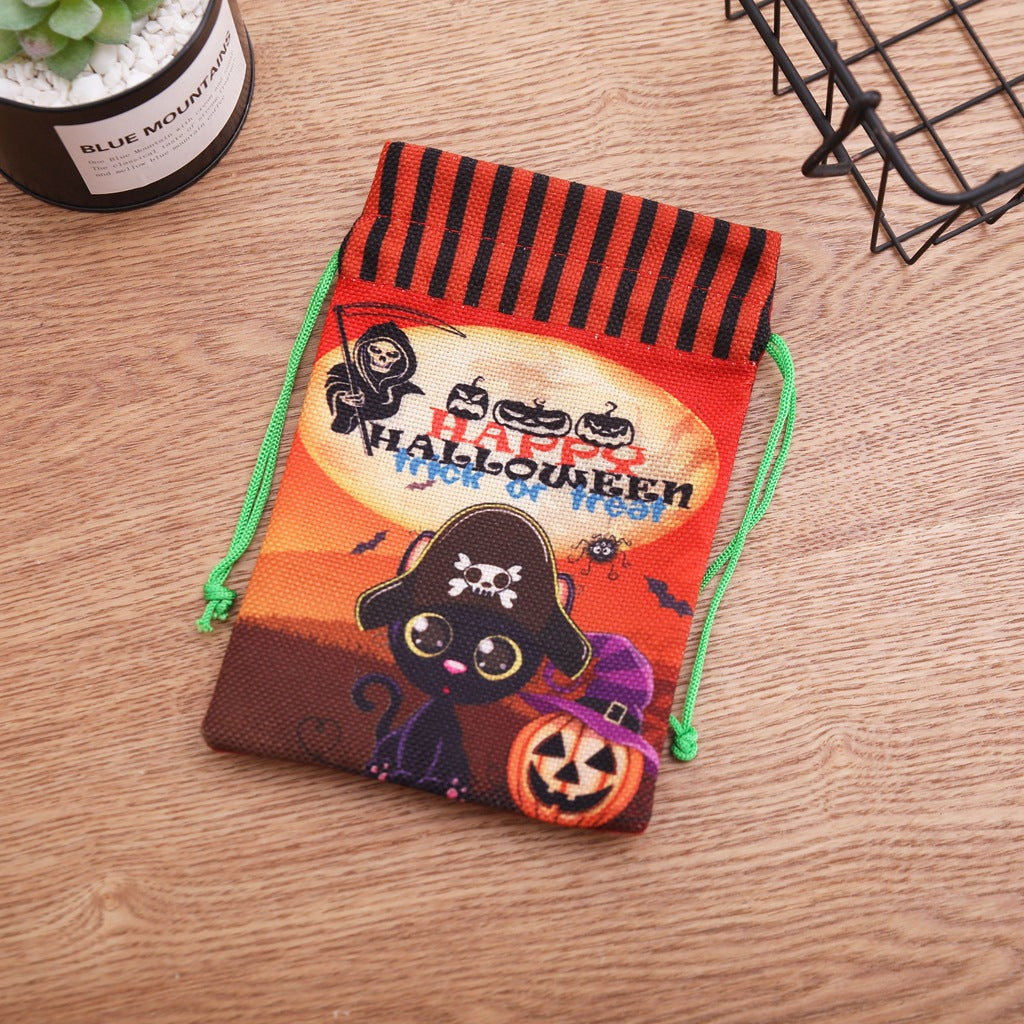 Halloween Candy Bags With Drawstring Treats for Kids