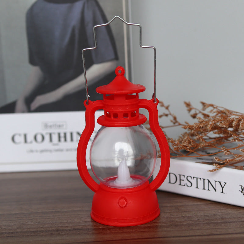 LED Pumpkin Lantern: Retro Halloween Tabletop Glow