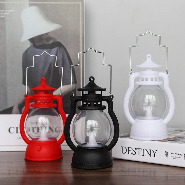 LED Pumpkin Lantern: Retro Halloween Tabletop Glow