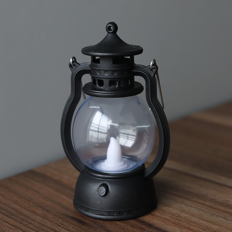 LED Pumpkin Lantern: Retro Halloween Tabletop Glow