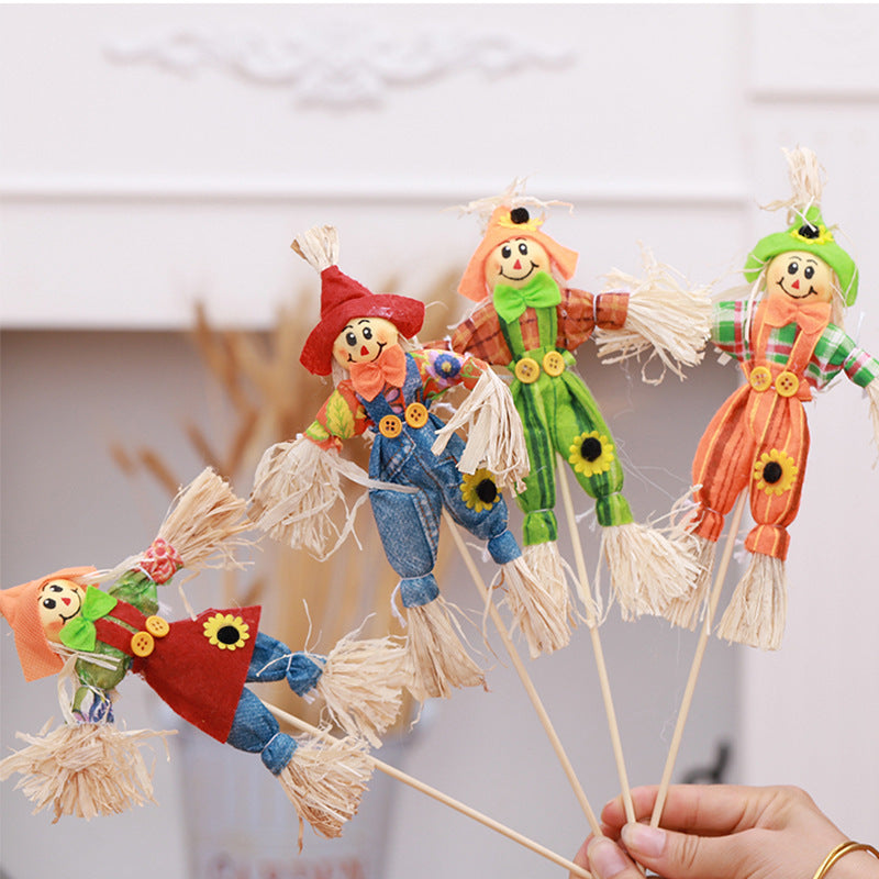 Scarecrow Decoration Set for Cheerful Fall Displays