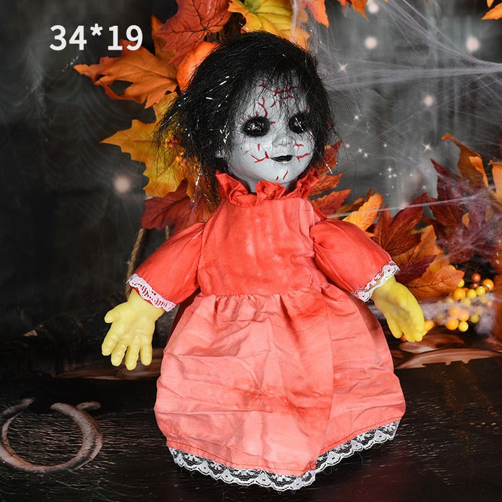 Walking Halloween Doll Decoration for Eerie Displays