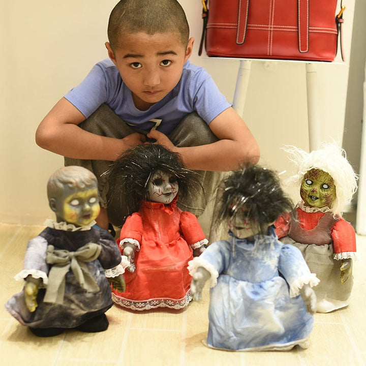 Walking Halloween Doll Decoration for Eerie Displays