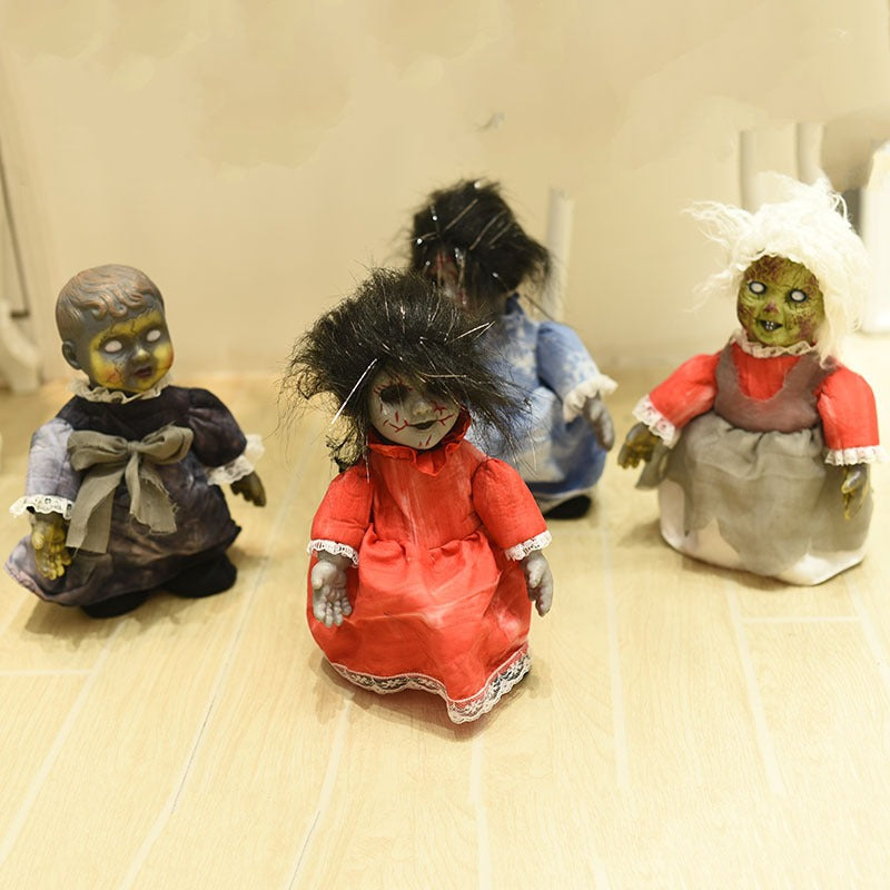 Walking Halloween Doll Decoration for Eerie Displays