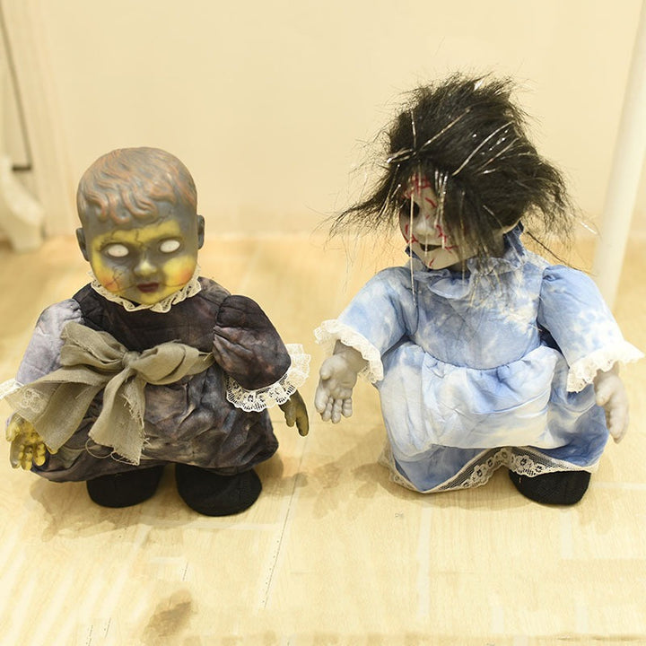 Walking Halloween Doll Decoration for Eerie Displays
