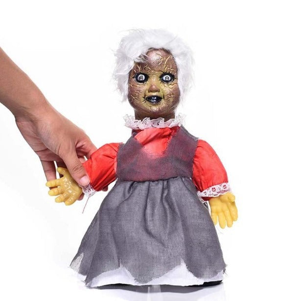 Walking Halloween Doll Decoration for Eerie Displays