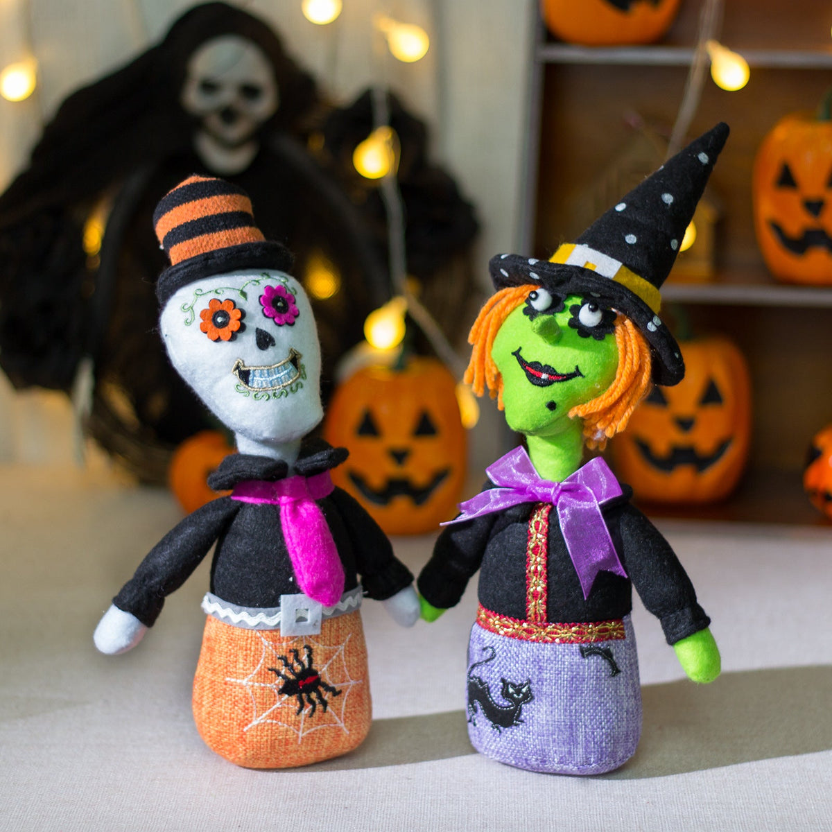 Halloween Ornaments: Playful 3-Piece Character Set