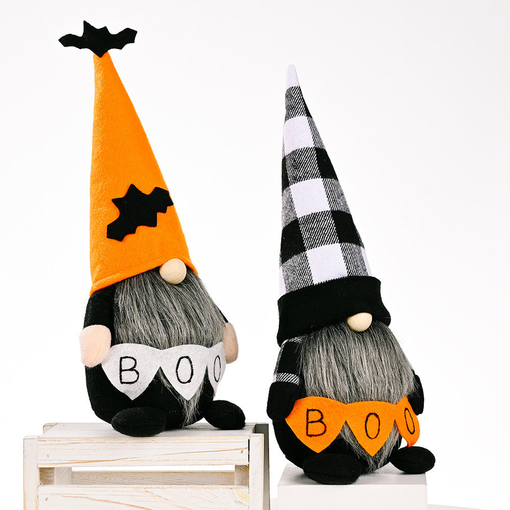 Halloween Gnome Decorations Pair for Festive Displays