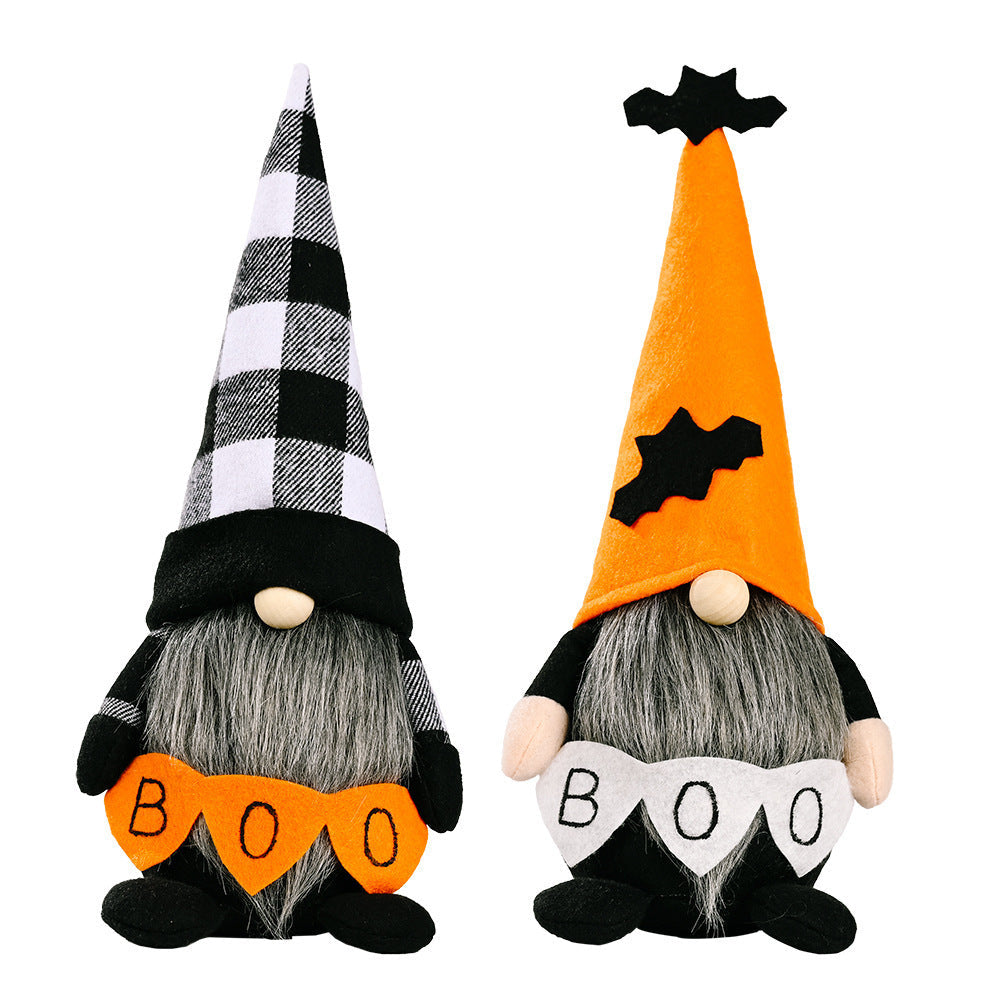Halloween Gnome Decorations Pair for Festive Displays