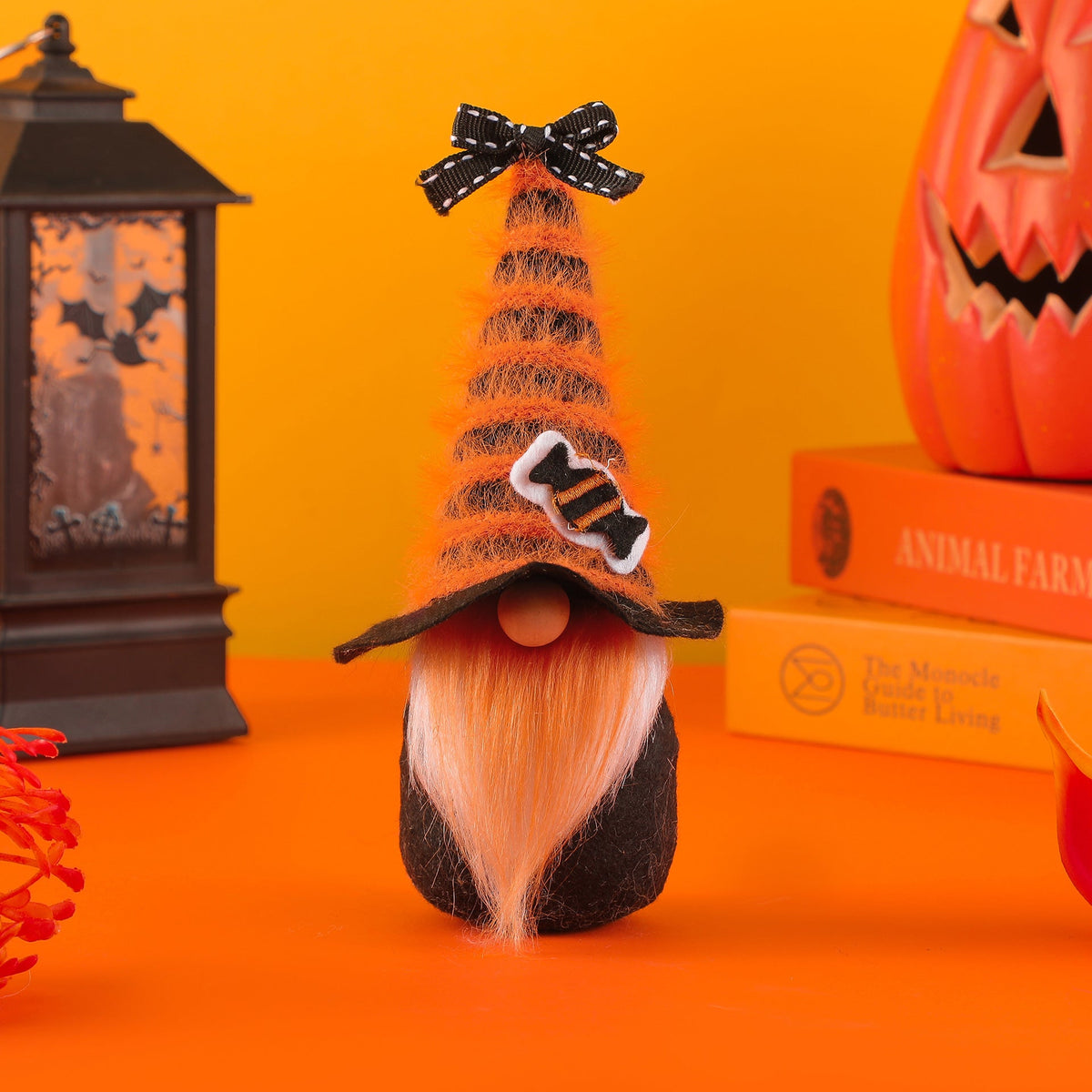Halloween Gnome Ornaments for Festive Tabletop Decor