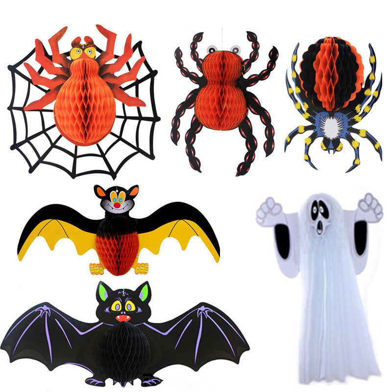 Halloween Honeycomb Decorations for Spooky Parties