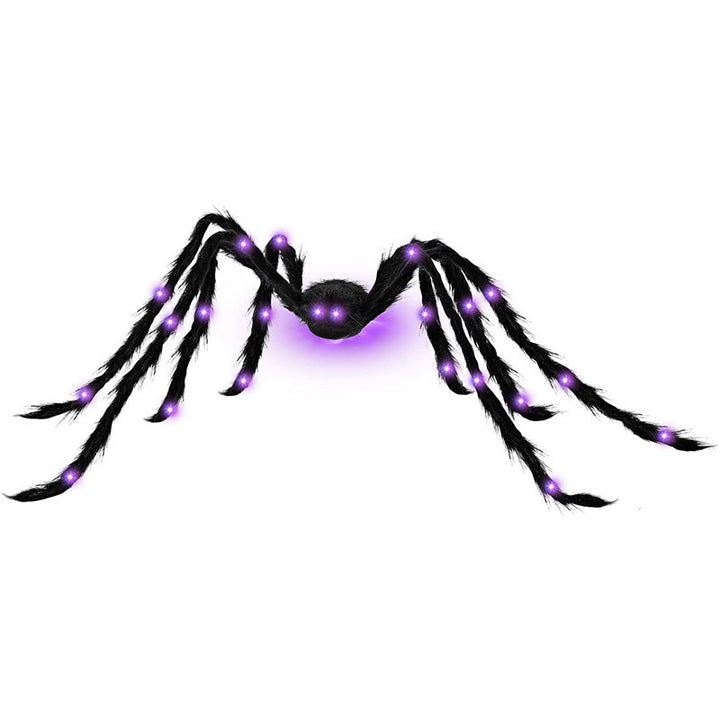 Halloween Spider Decoration with Purple LED Lights