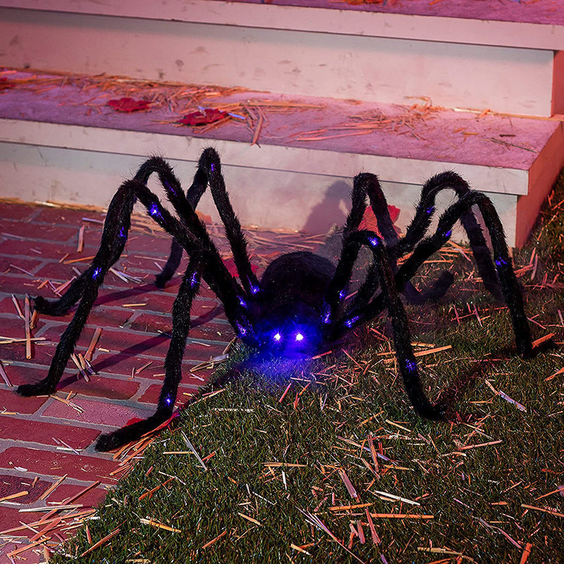 Halloween Spider Decoration with Purple LED Lights