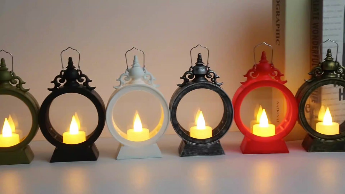 Halloween Wind Lantern LED Candlelight Seasonal Decor