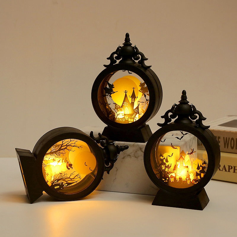 Halloween Wind Lantern LED Candlelight Seasonal Decor