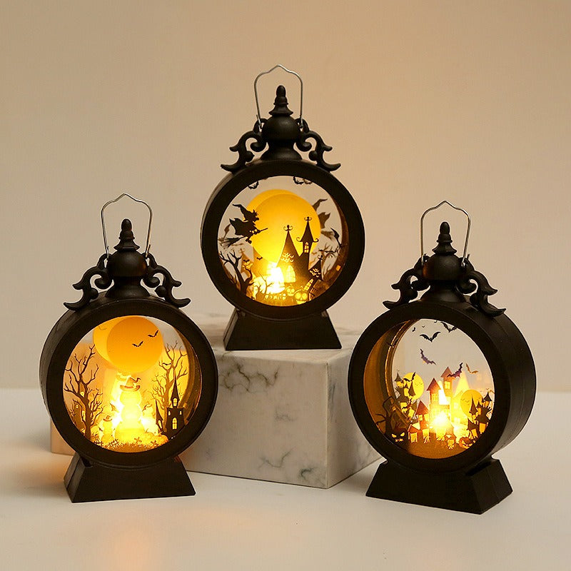 Halloween Wind Lantern LED Candlelight Seasonal Decor