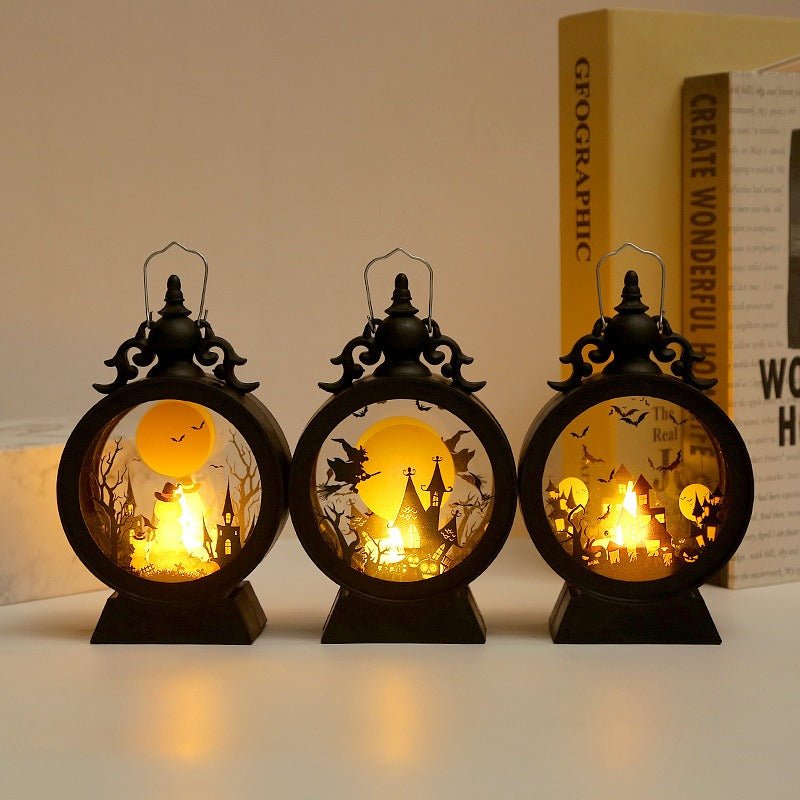 Halloween Wind Lantern LED Candlelight Seasonal Decor