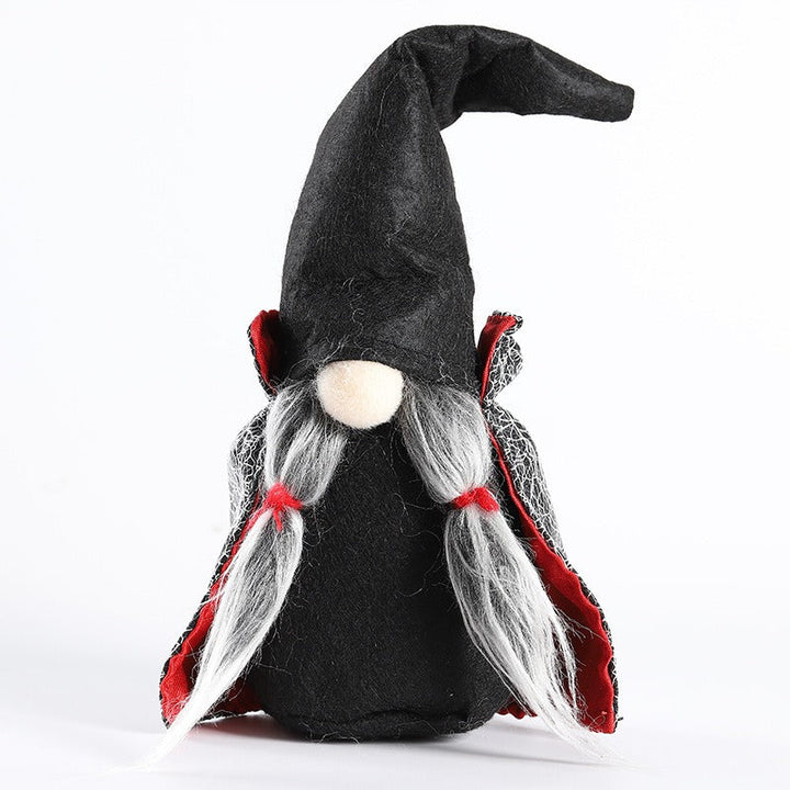 Halloween Witch Gnome Decoration With Gothic Charm