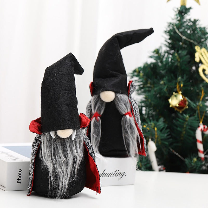 Halloween Witch Gnome Decoration With Gothic Charm