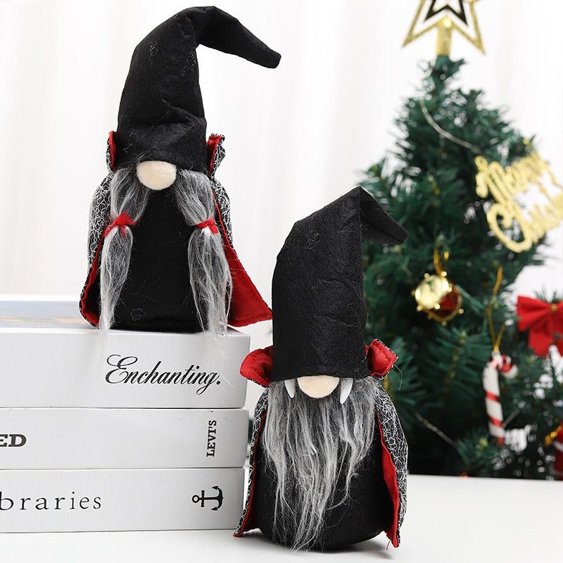 Halloween Witch Gnome Decoration With Gothic Charm