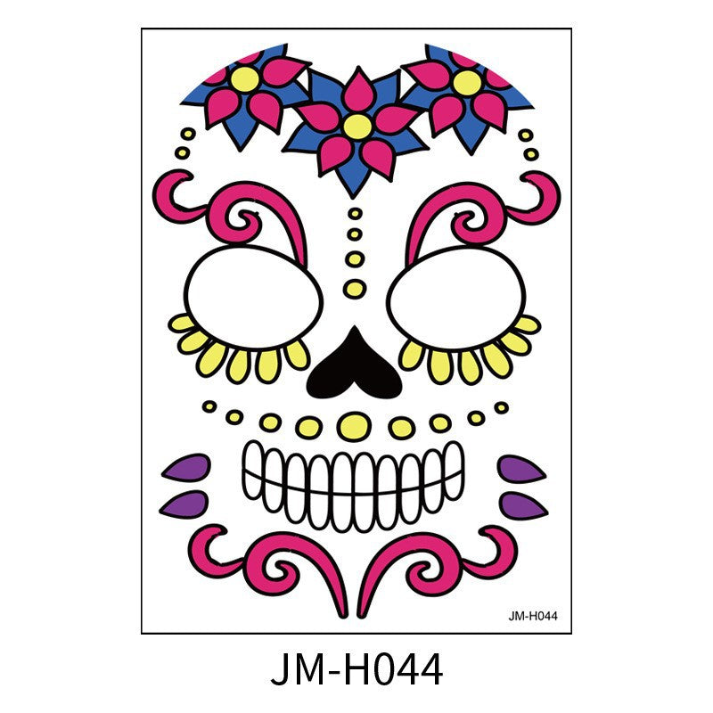 Temporary Face Tattoo Stickers for Halloween Makeup