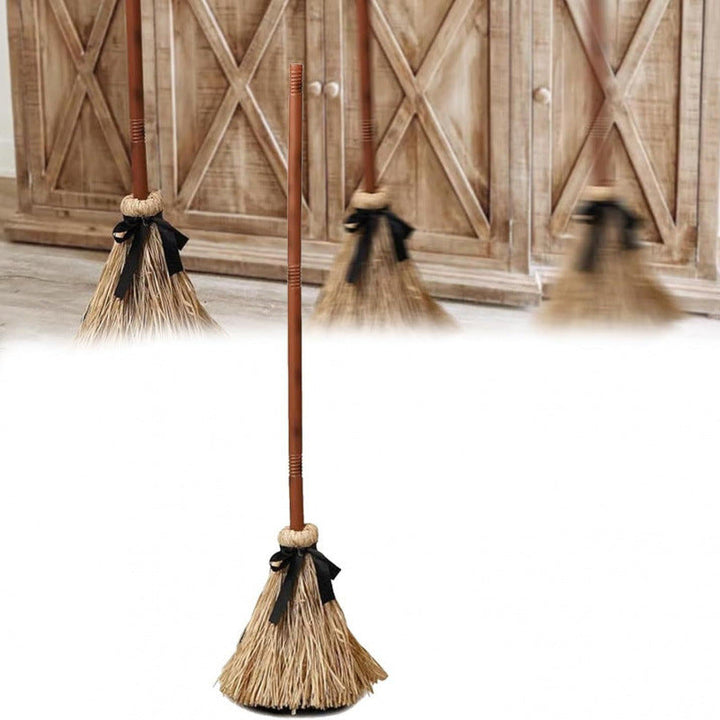 Animated Halloween Broom Decor With Spooky Ghost Sound