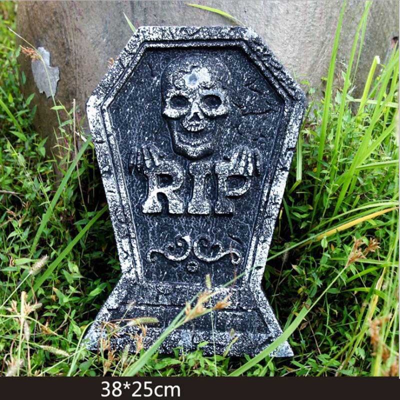 Foam Tombstone Halloween Decor - Instant Graveyard Prop