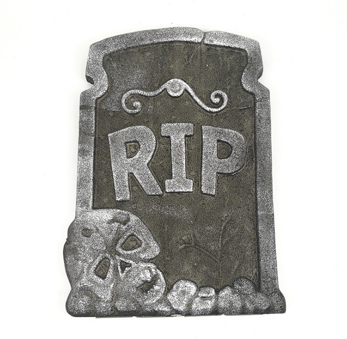Foam Tombstone Halloween Decor - Instant Graveyard Prop