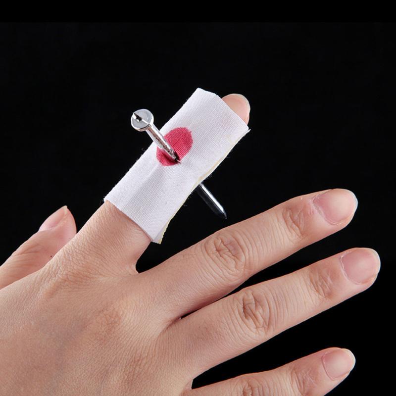 Funny Fake Nail-Through-Finger Halloween Costume Prop