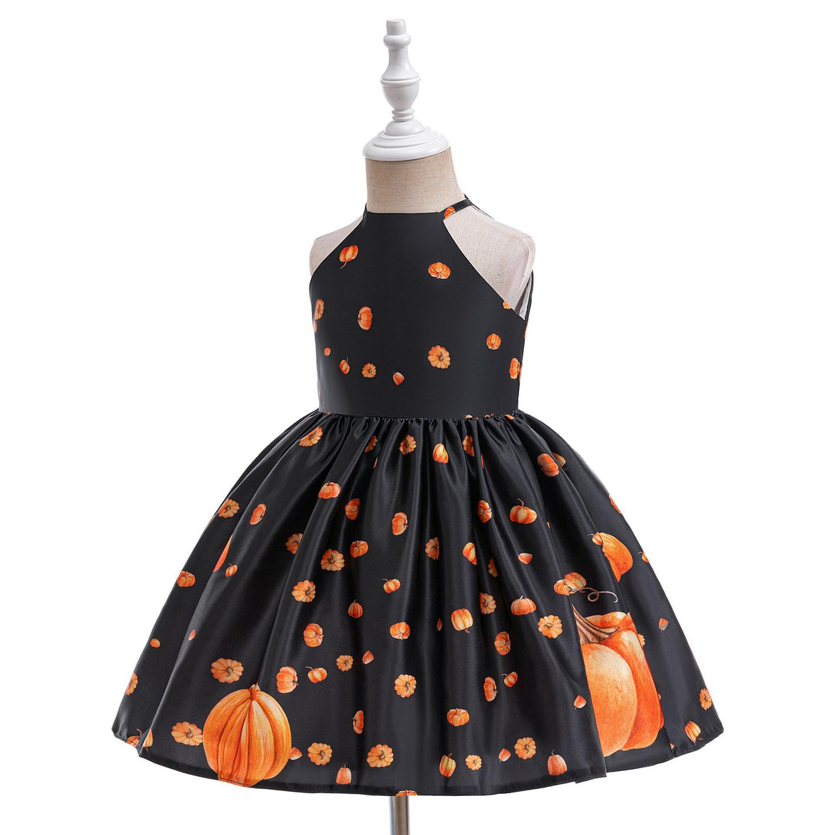 Pumpkin Print Princess Dress for Girls | Halloween