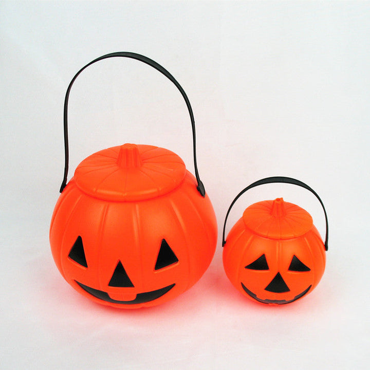 Glowing Jack-o'-Lantern Candy Bucket Set for Halloween