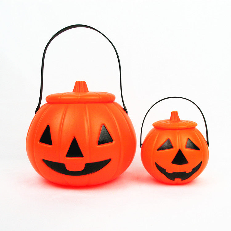 Glowing Jack-o'-Lantern Candy Bucket Set for Halloween