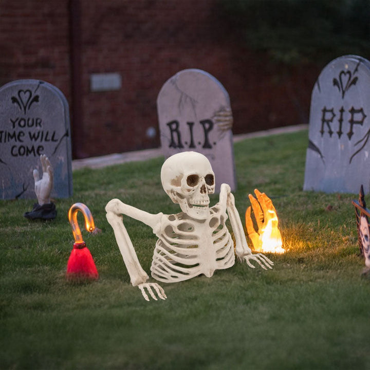 Halloween Glowing Skeleton Yard Decor for Spooky Atmosphere