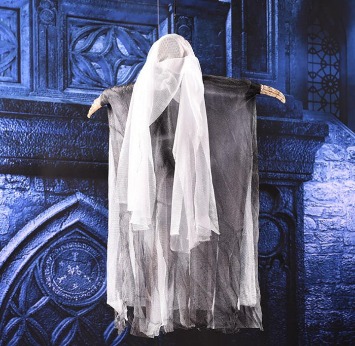 Hanging Skull Ghost Halloween Door Decoration Display