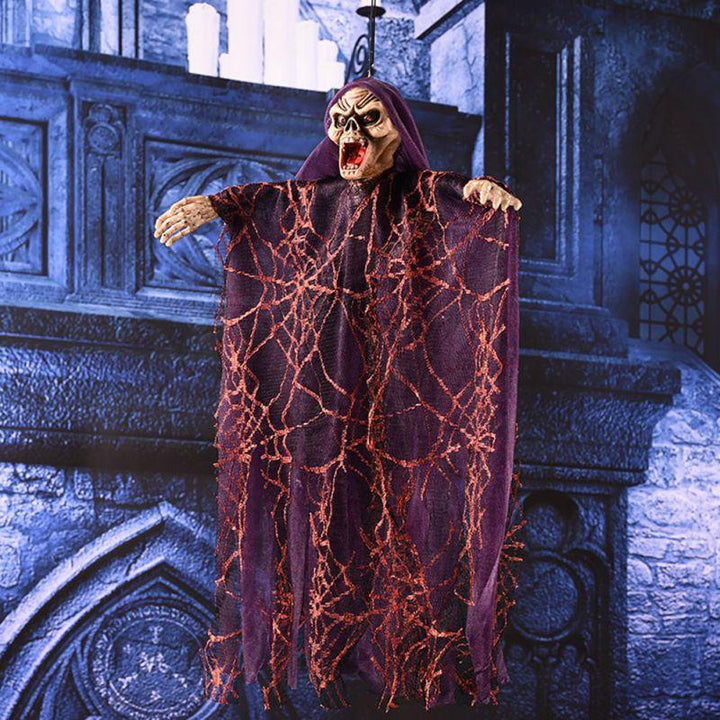 Hanging Skull Ghost Halloween Door Decoration Display