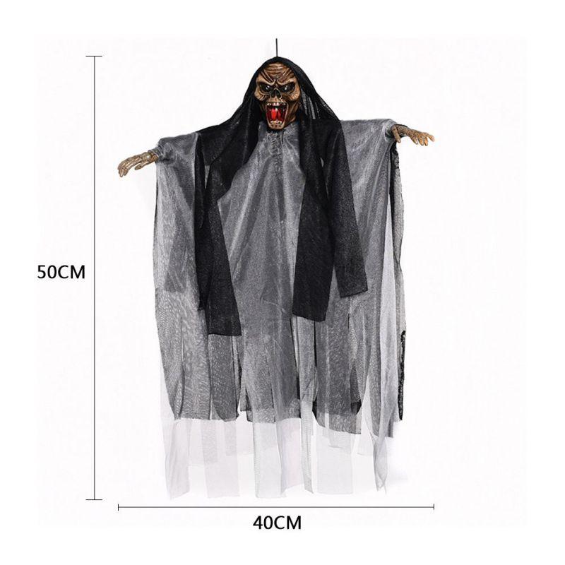 Hanging Skull Ghost Halloween Door Decoration Display