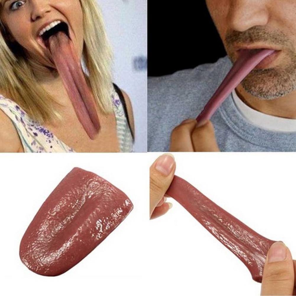 Realistic Fake Tongue Prank Prop for Halloween Parties