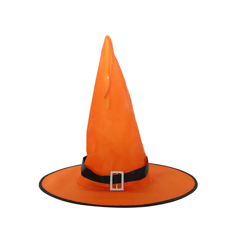 LED Witch Hat Halloween Costume Party Decoration Prop