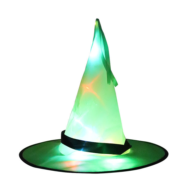 LED Witch Hat Halloween Costume Party Decoration Prop