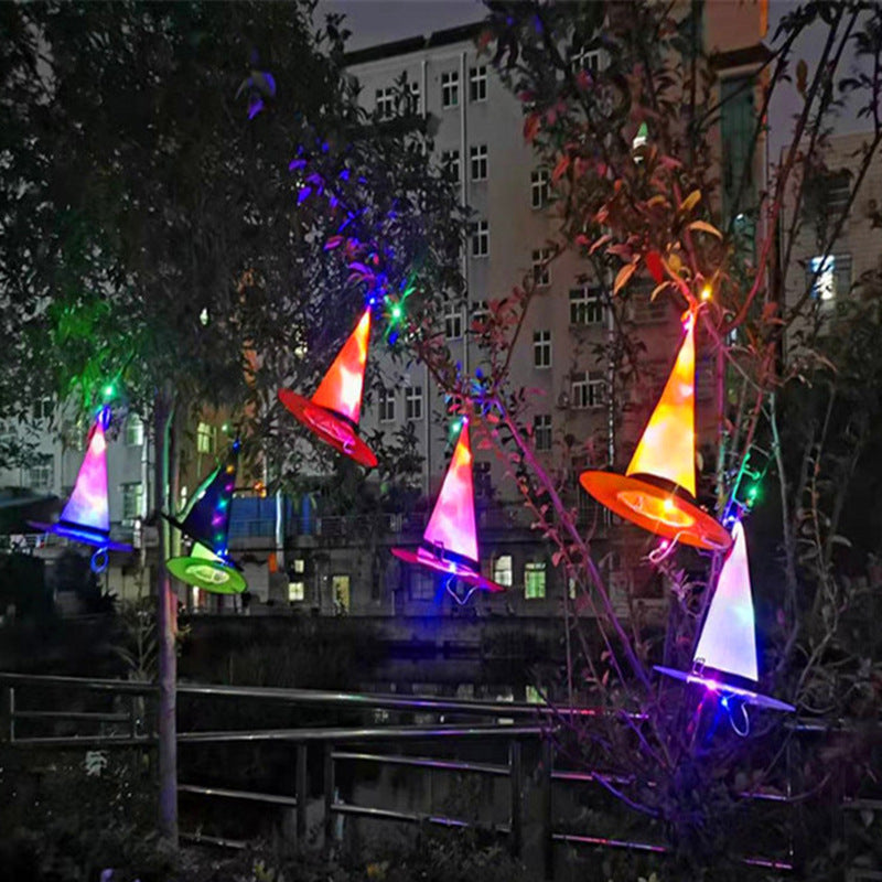 LED Witch Hat Halloween Costume Party Decoration Prop