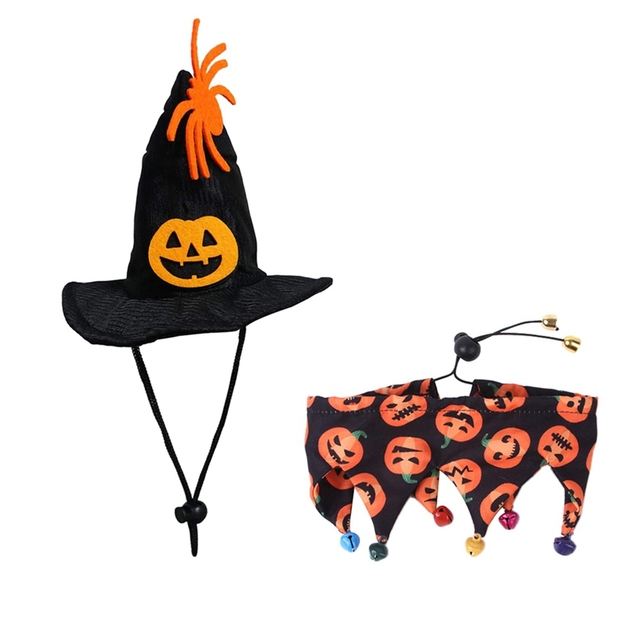 Halloween Cat Hat & Cape Costume Set for Festive Photos