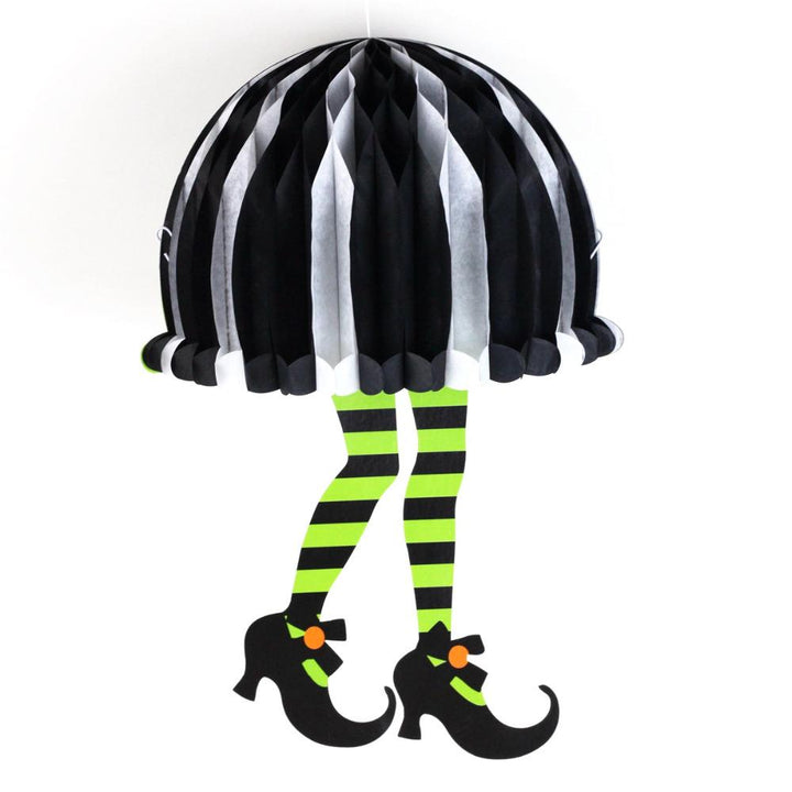 Halloween Honeycomb Witch Legs Hanging Party Decor