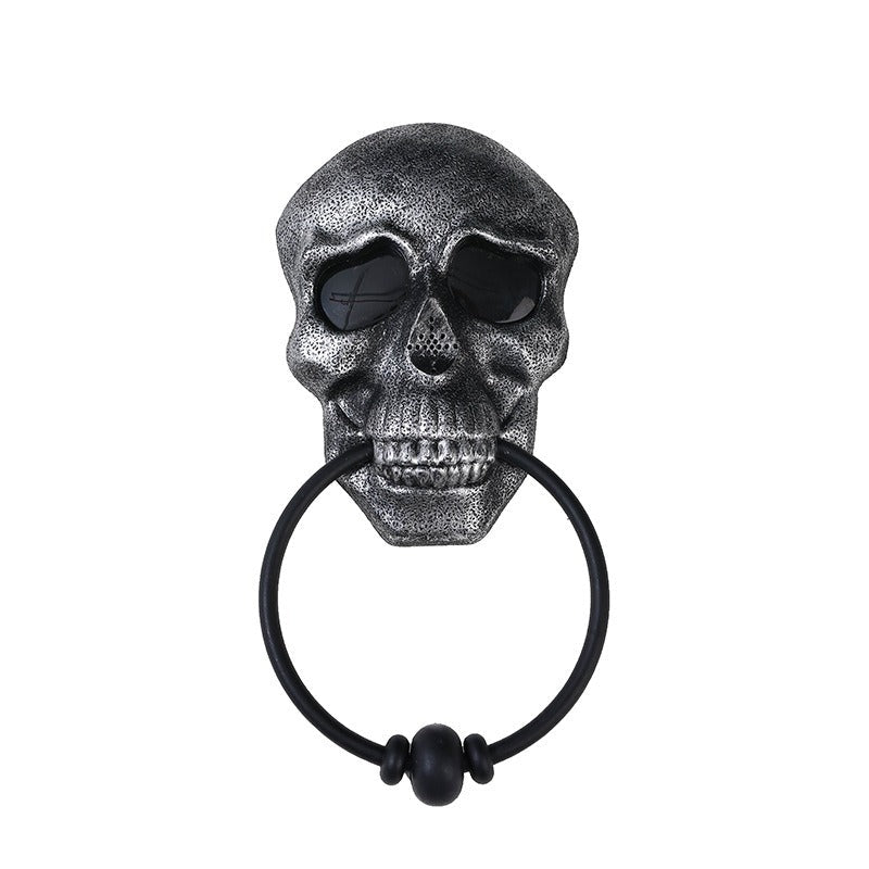 Skull Door Knocker Halloween Decor for Haunted Entrances
