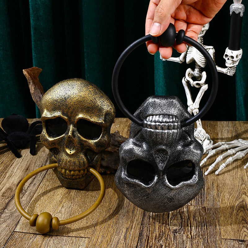 Skull Door Knocker Halloween Decor for Haunted Entrances