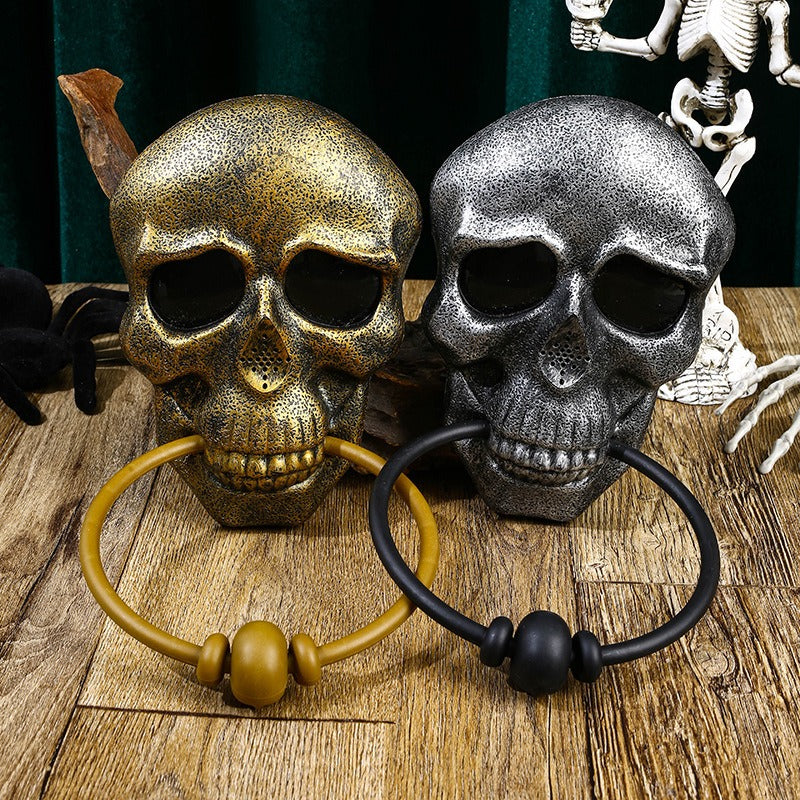 Skull Door Knocker Halloween Decor for Haunted Entrances