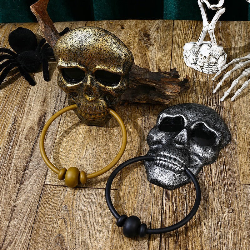 Skull Door Knocker Halloween Decor for Haunted Entrances
