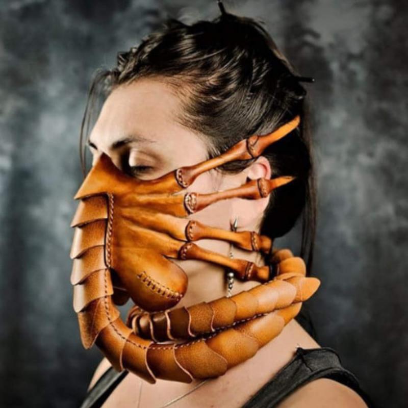 Face Hugger Halloween Mask – Realistic Alien Horror