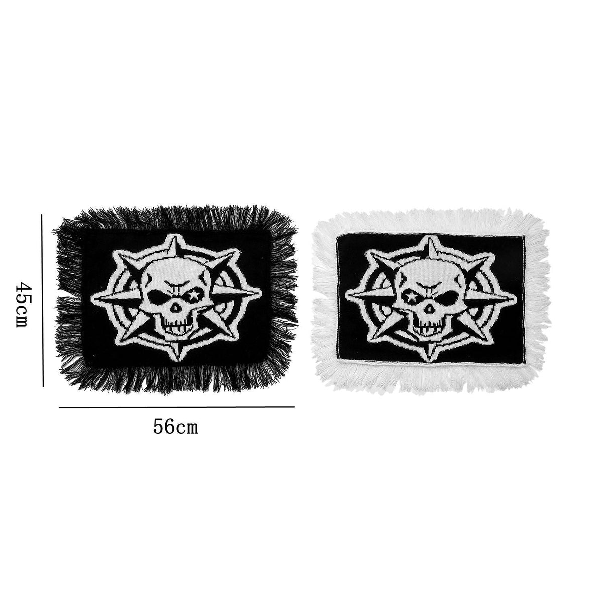 Halloween Skull Knit Placemat Table Decor for Parties